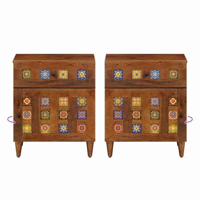 Dulap de noapte Maro 50 x 33 x 60 cm Lemn de mango solid - WALTI WALTI