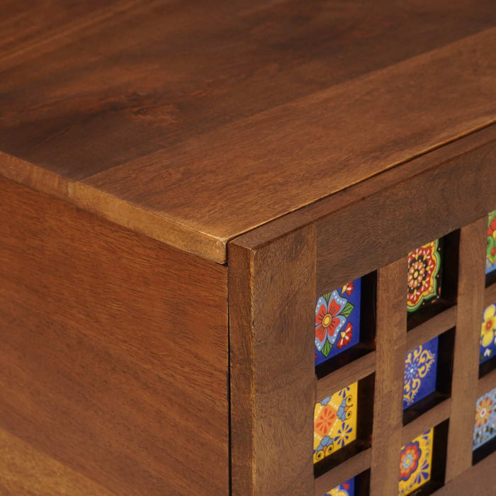 Masă de cafea Maro 100 x 54 x 40 cm Lemn de mango solid WALTI