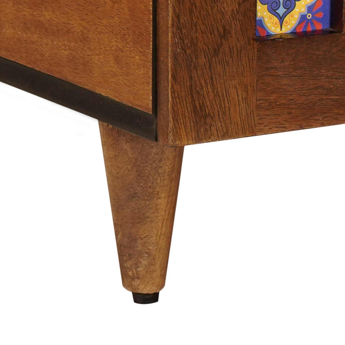 Masă de cafea Maro 100 x 54 x 40 cm Lemn de mango solid WALTI