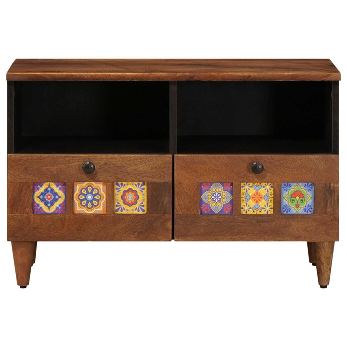 Masă de cafea Maro 80 x 54 x 40 cm Lemn de mango solid WALTI