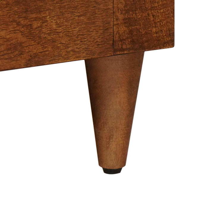 Cabinet TV cu ușă castan 105 x 33 x 46 cm Lemn de mango solid - WALTI WALTI