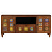 Cabinet TV cu ușă castan 105 x 33 x 46 cm Lemn de mango solid - WALTI WALTI