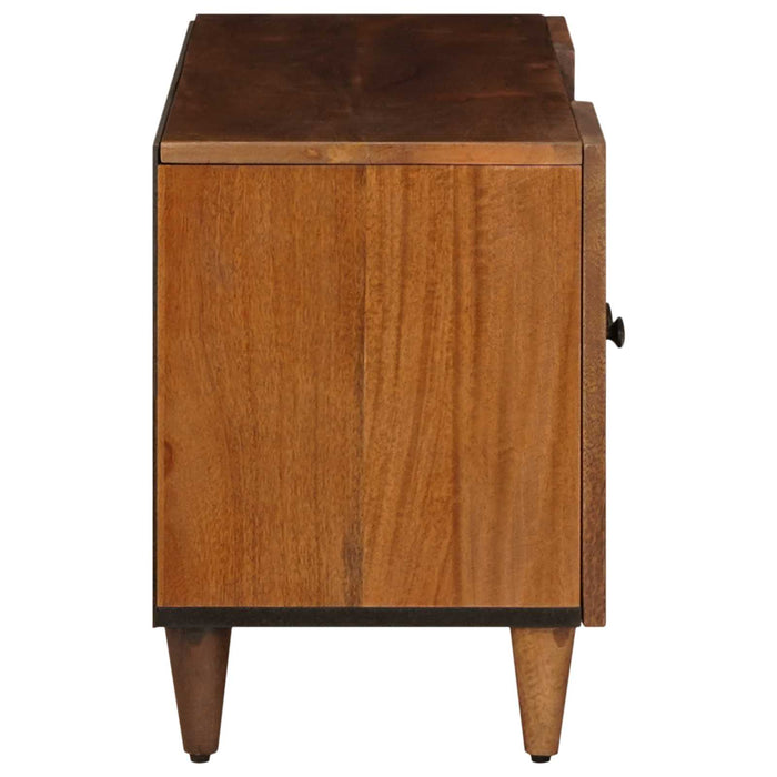 Cabinet TV cu ușă castan 105 x 33 x 46 cm Lemn de mango solid - WALTI WALTI