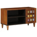 Cabinet TV cu ușă castan 80 x 33 x 46 cm Lemn de mango solid - WALTI WALTI