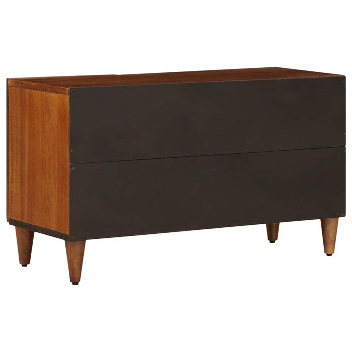 Cabinet TV cu ușă castan 80 x 33 x 46 cm Lemn de mango solid - WALTI WALTI