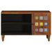 Cabinet TV cu ușă castan 80 x 33 x 46 cm Lemn de mango solid - WALTI WALTI