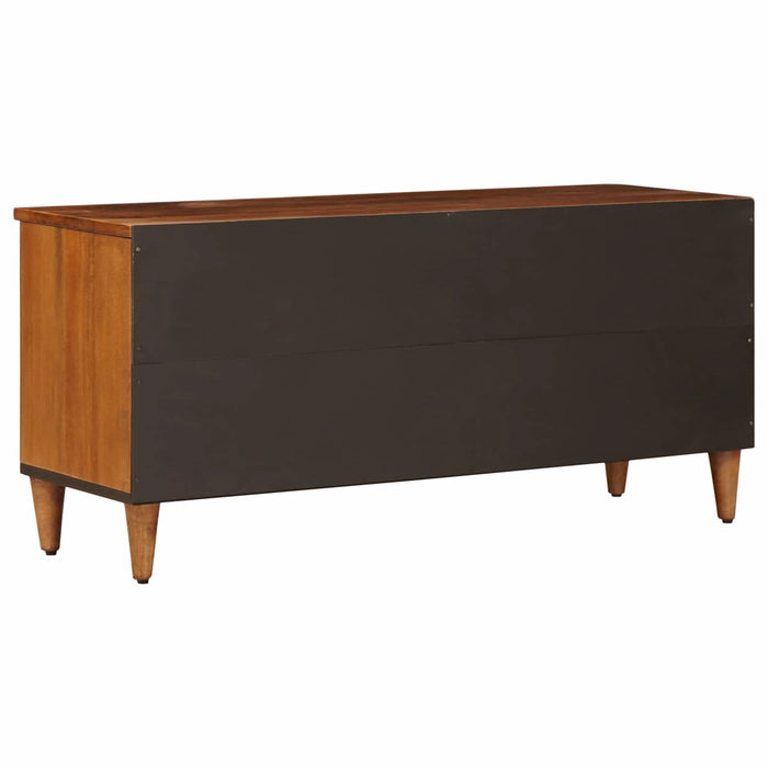 Cabinet TV cu raft castan 100 x 33 x 46 cm Lemn de mango solid - WALTI WALTI