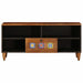 Cabinet TV cu raft castan 100 x 33 x 46 cm Lemn de mango solid - WALTI WALTI