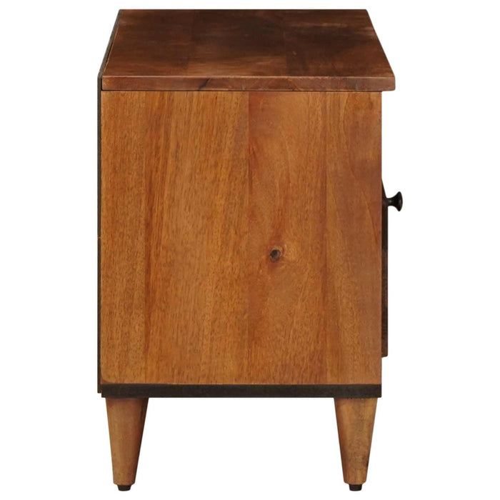Cabinet TV cu raft castan 100 x 33 x 46 cm Lemn de mango solid - WALTI WALTI