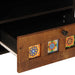 Cabinet TV cu sertar castan 80 x 33 x 46 cm Lemn de mango solid - WALTI WALTI