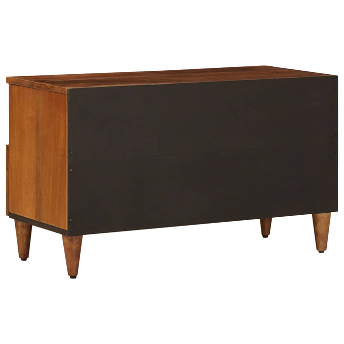 Cabinet TV cu sertar castan 80 x 33 x 46 cm Lemn de mango solid - WALTI WALTI