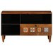 Cabinet TV cu sertar castan 80 x 33 x 46 cm Lemn de mango solid - WALTI WALTI