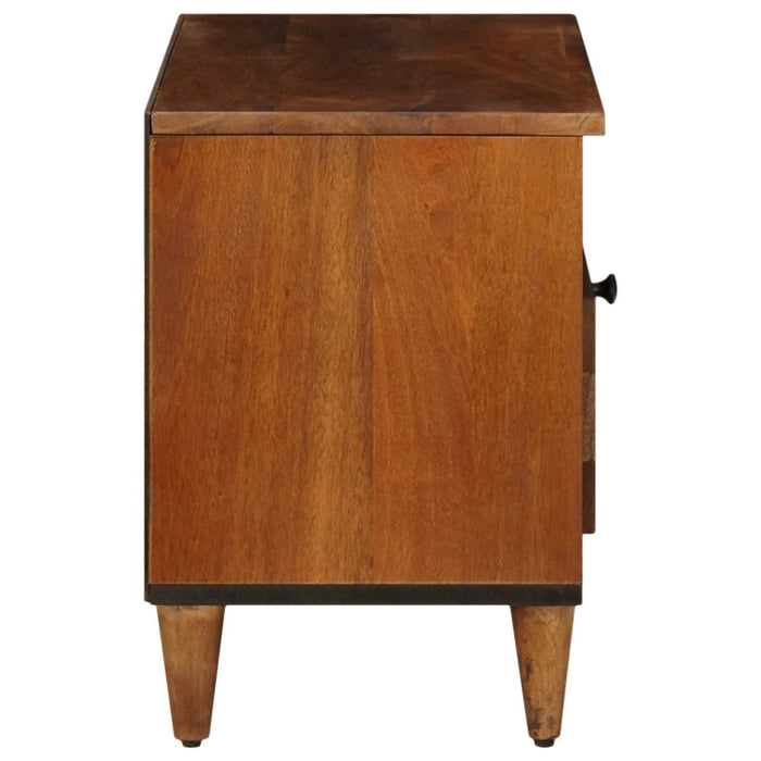 Cabinet TV cu sertar castan 80 x 33 x 46 cm Lemn de mango solid - WALTI WALTI