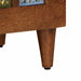 Cabinet TV cu raft castan 100 x 33 x 46 cm Lemn de mango solid - WALTI WALTI