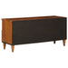 Cabinet TV cu raft castan 100 x 33 x 46 cm Lemn de mango solid - WALTI WALTI