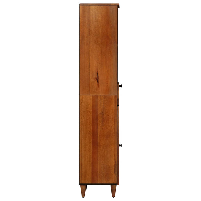 Dulap de Baie cu sertar cu raft cu ușă castan 38 x 33 x 160 cm - WALTI WALTI