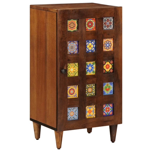 Bufet cu depozitare castan 40 x 33 x 75 cm Lemn de mango solid - WALTI WALTI