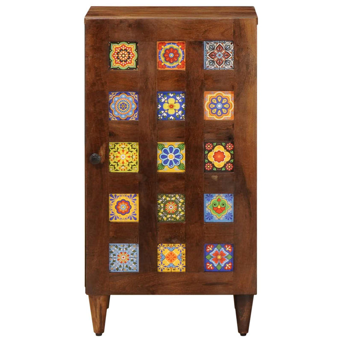 Bufet cu depozitare castan 40 x 33 x 75 cm Lemn de mango solid - WALTI WALTI