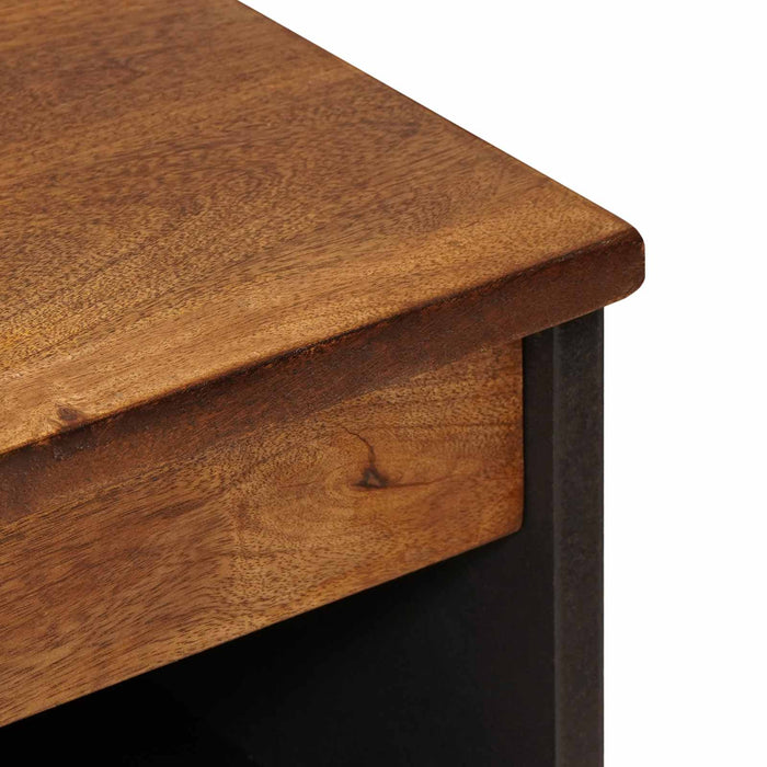 Bufet cu depozitare castan 60 x 33 x 75 cm Lemn de mango solid - WALTI WALTI