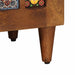 Bufet cu depozitare castan 60 x 33 x 75 cm Lemn de mango solid - WALTI WALTI