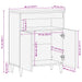 Bufet cu depozitare castan 60 x 33 x 75 cm Lemn de mango solid - WALTI WALTI