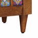 Bufet cu depozitare castan 60 x 33 x 75 cm Lemn de mango solid - WALTI WALTI