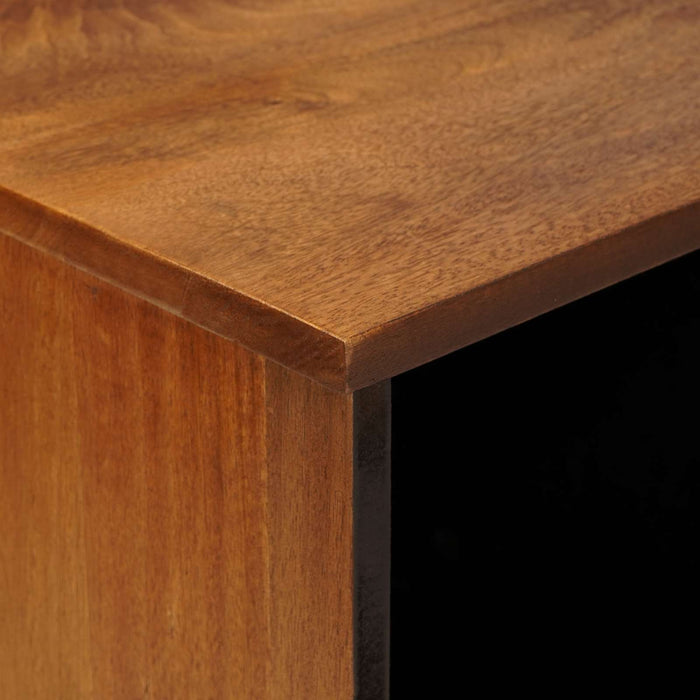 Bufet cu depozitare castan 80 x 33 x 75 cm Lemn de mango solid - WALTI WALTI