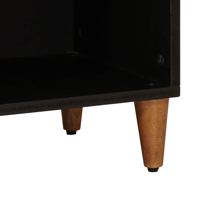 Bufet cu depozitare castan 80 x 33 x 75 cm Lemn de mango solid - WALTI WALTI