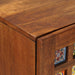 Bufet cu depozitare castan 40 x 33 x 110 cm Lemn de mango solid - WALTI WALTI