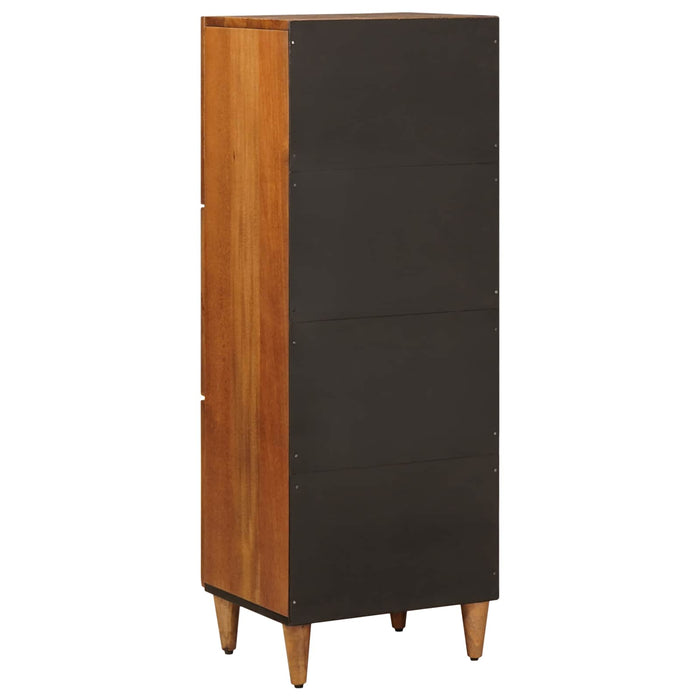 Bufet cu depozitare castan 40 x 33 x 110 cm Lemn de mango solid - WALTI WALTI