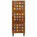 Bufet cu depozitare castan 40 x 33 x 110 cm Lemn de mango solid - WALTI WALTI