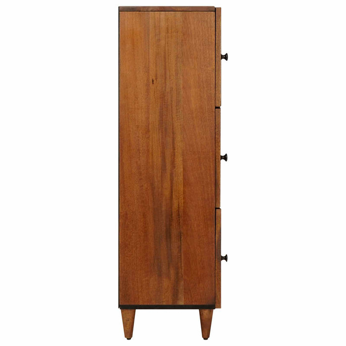 Bufet cu depozitare castan 40 x 33 x 110 cm Lemn de mango solid - WALTI WALTI