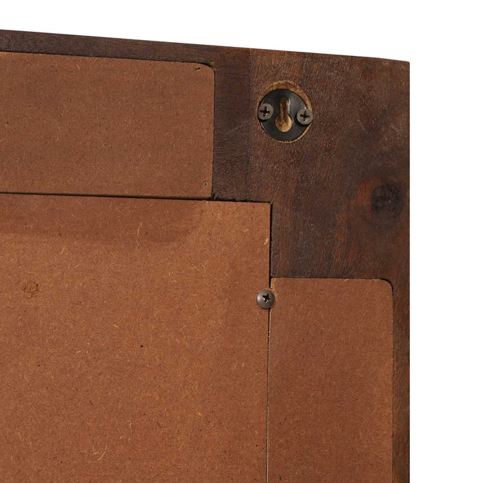 Oglindă pentru baie castan 50 x 70 x 2,5 cm Lemn de mango solid - WALTI WALTI