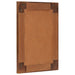 Oglindă pentru baie castan 50 x 70 x 2,5 cm Lemn de mango solid - WALTI WALTI