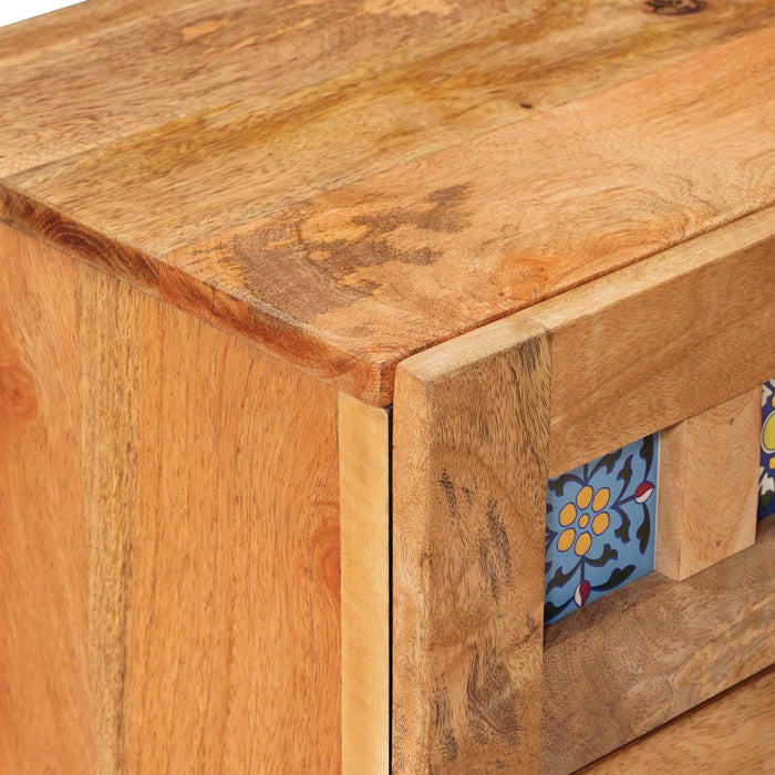 Dulap de noapte cu sertar 2 pcs natural 40 x 33,5 x 46 cm - WALTI WALTI