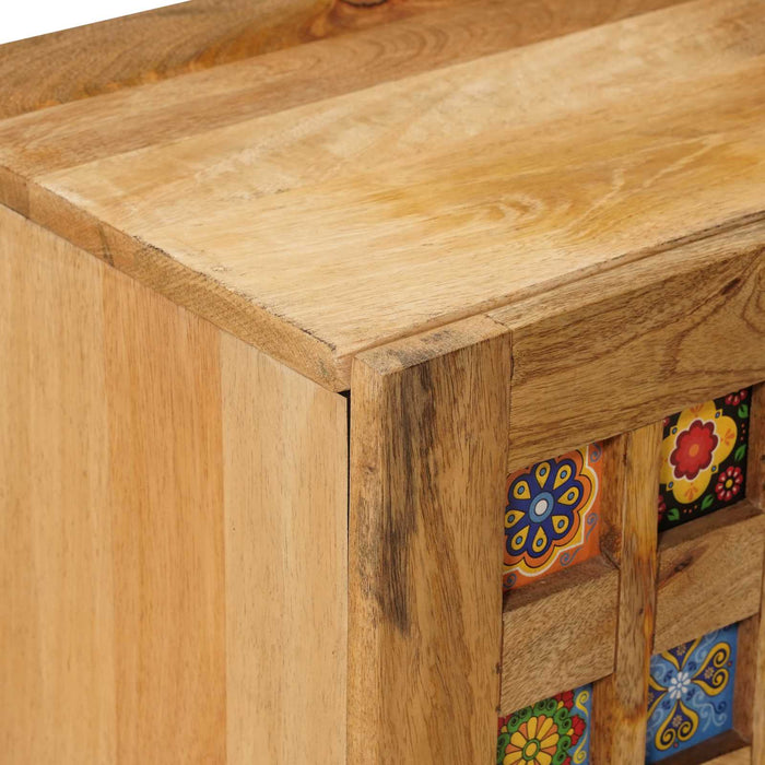 Cabinet TV natural 105 x 33,5 x 46 cm Lemn de mango solid - WALTI WALTI