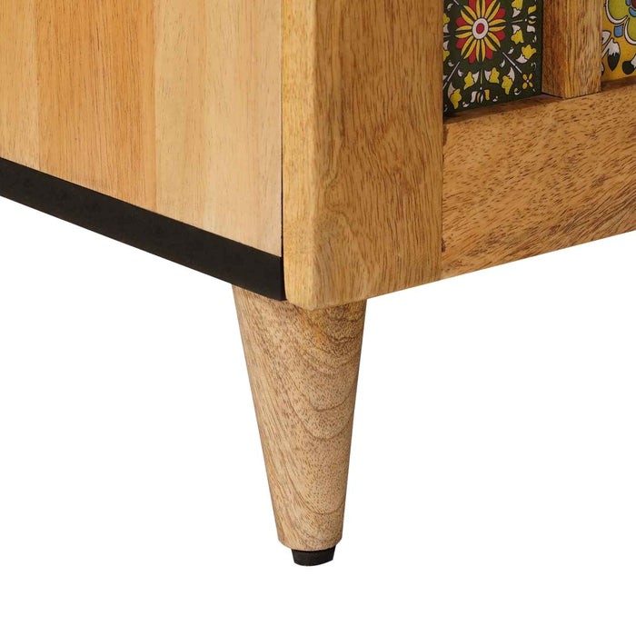 Cabinet TV natural 105 x 33,5 x 46 cm Lemn de mango solid - WALTI WALTI