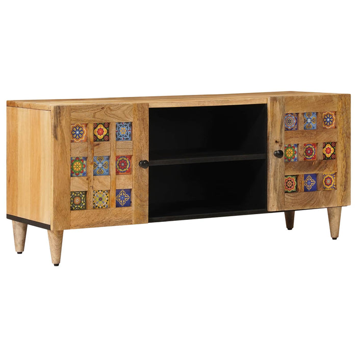 Cabinet TV natural 105 x 33,5 x 46 cm Lemn de mango solid - WALTI WALTI