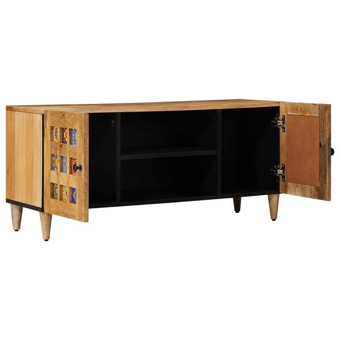 Cabinet TV natural 105 x 33,5 x 46 cm Lemn de mango solid - WALTI WALTI