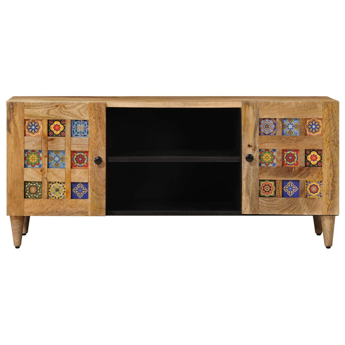 Cabinet TV natural 105 x 33,5 x 46 cm Lemn de mango solid - WALTI WALTI