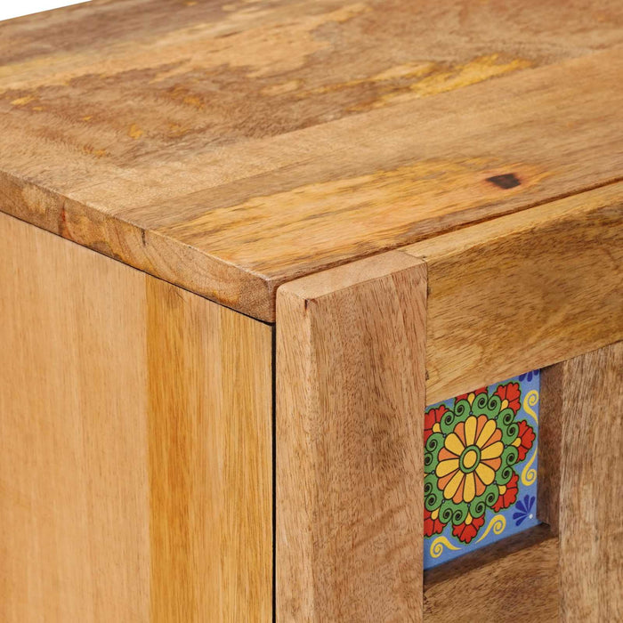 Bufet natural 60 x 33,5 x 75 cm Lemn de mango solid - WALTI WALTI