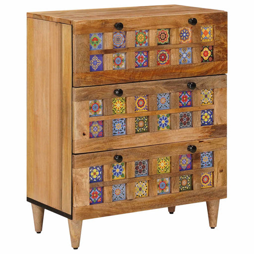 Bufet natural 60 x 33 x 75 cm Lemn de mango solid - WALTI WALTI