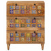Bufet natural 60 x 33 x 75 cm Lemn de mango solid - WALTI WALTI
