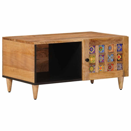 Masă de cafea natural 80 x 50 x 40 cm Lemn de mango solid - WALTI WALTI