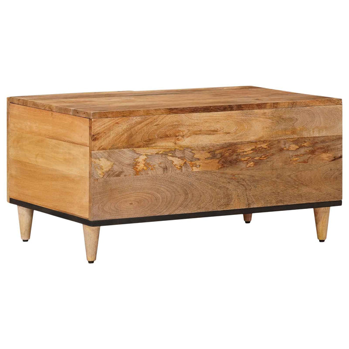 Masă de cafea natural 80 x 50 x 40 cm Lemn de mango solid - WALTI WALTI