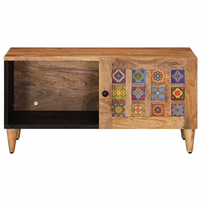 Masă de cafea natural 80 x 50 x 40 cm Lemn de mango solid - WALTI WALTI