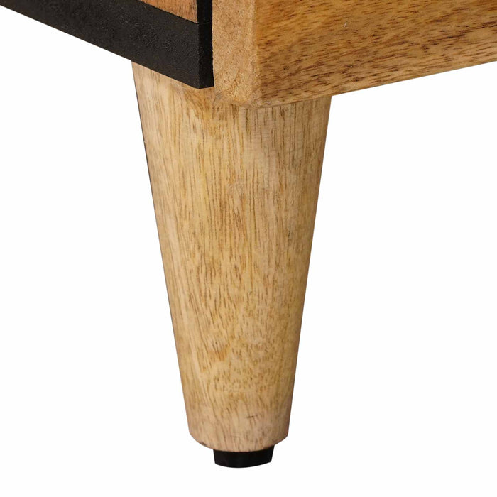 Dulap de noapte natural 40 x 33 x 46 cm Lemn de mango solid - WALTI WALTI