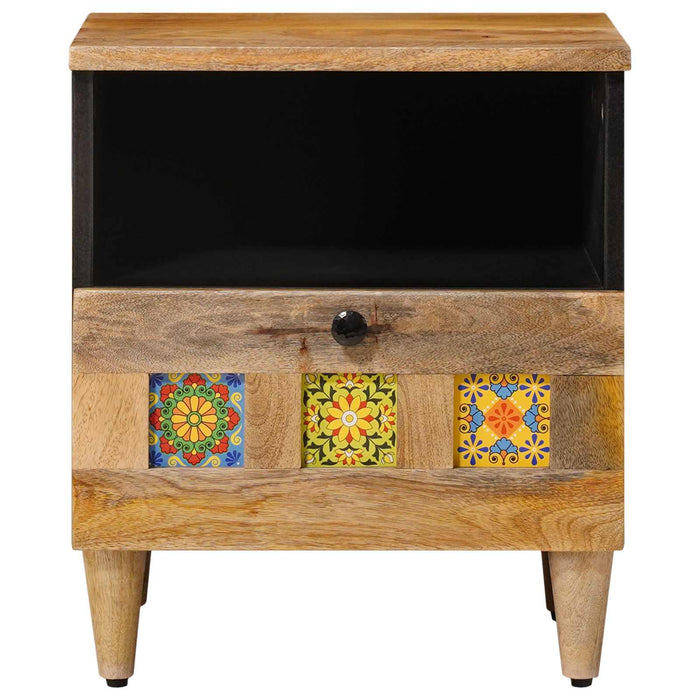 Dulap de noapte cu sertar 2 pcs natural 40 x 33 x 46 cm - WALTI WALTI