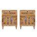 Dulap de noapte natural 50 x 33 x 60 cm Lemn de mango solid - WALTI WALTI
