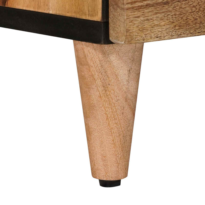 Dulap de noapte natural 50 x 33 x 62 cm Lemn de mango solid - WALTI WALTI